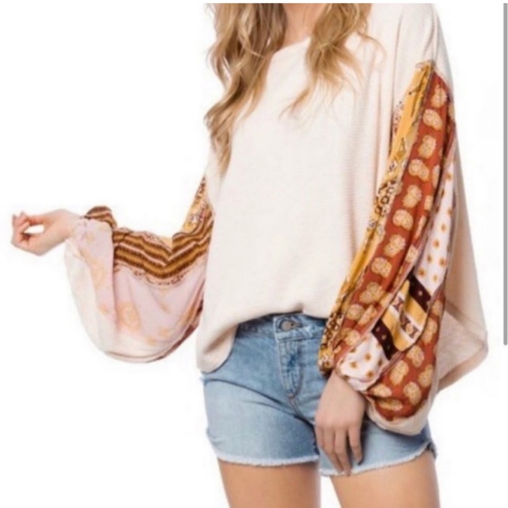 We the Free - wide arm blouse